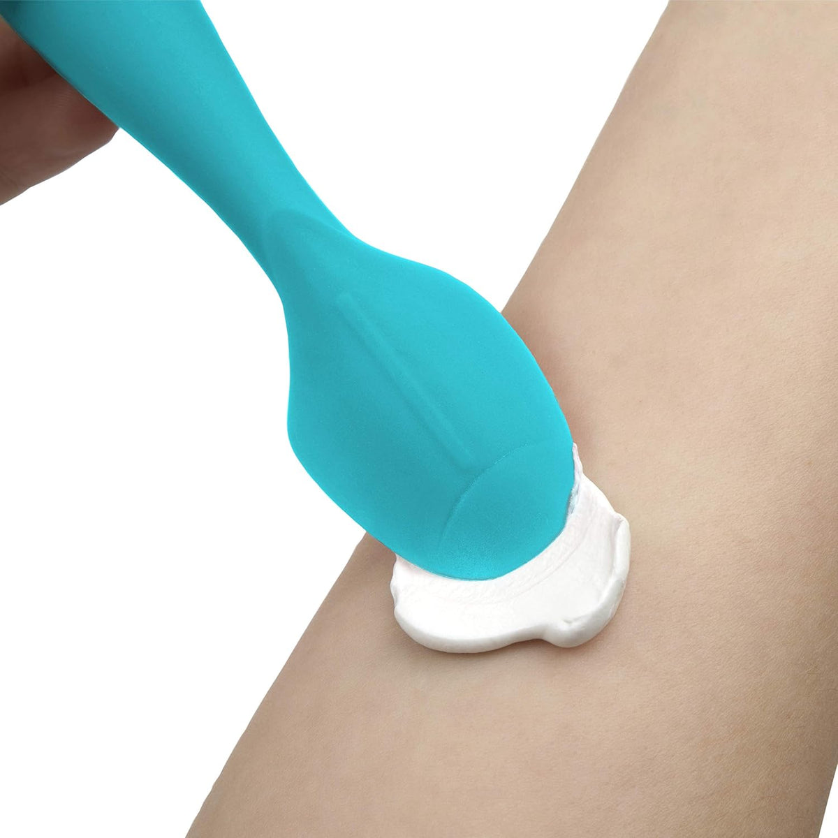 Nuby Silicone Diaper Cream Brush with Suction Base, Aqua (Pack of 2)