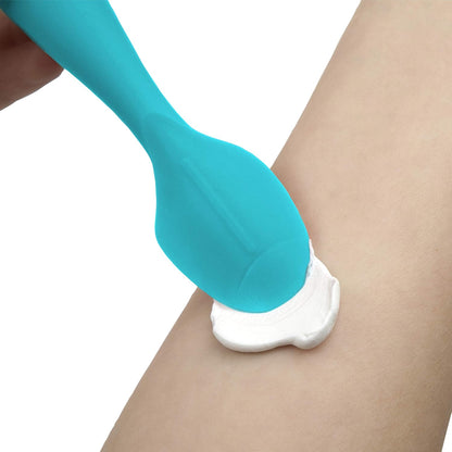 Nuby Silicone Diaper Cream Brush with Suction Base, Aqua (Pack of 2)