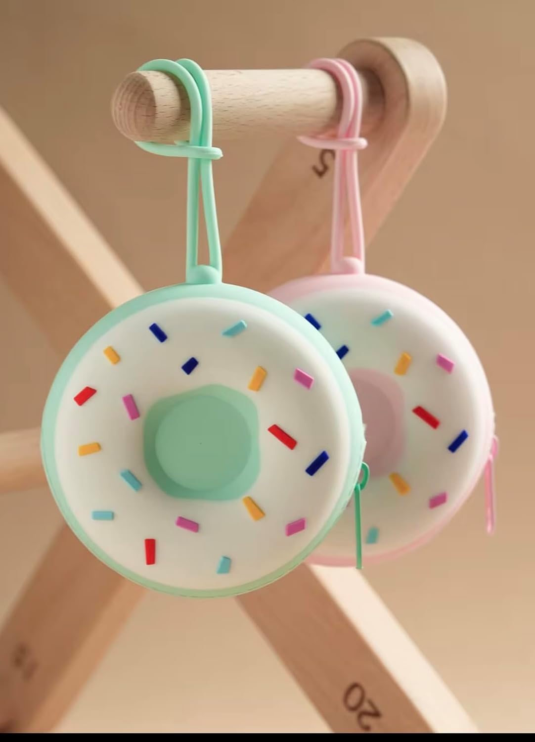 Baby Pacifier Holder Case – BPA-Free Silicone Donut Design | Travel Pacifier Case for Diaper Bag Essentials