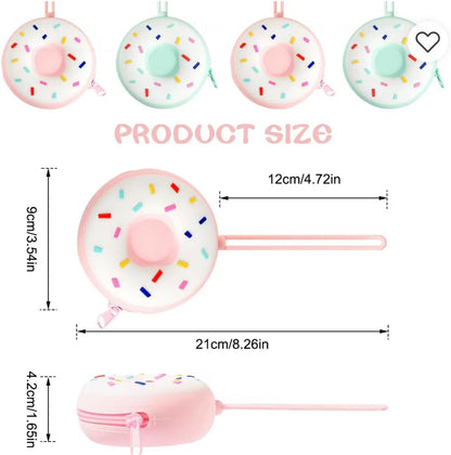 Baby Pacifier Holder Case – BPA-Free Silicone Donut Design | Travel Pacifier Case for Diaper Bag Essentials