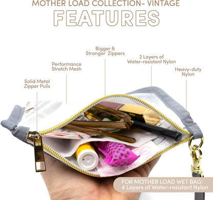 Diaper Bag Organizer Pouches Durable Nylon & Performance Mesh