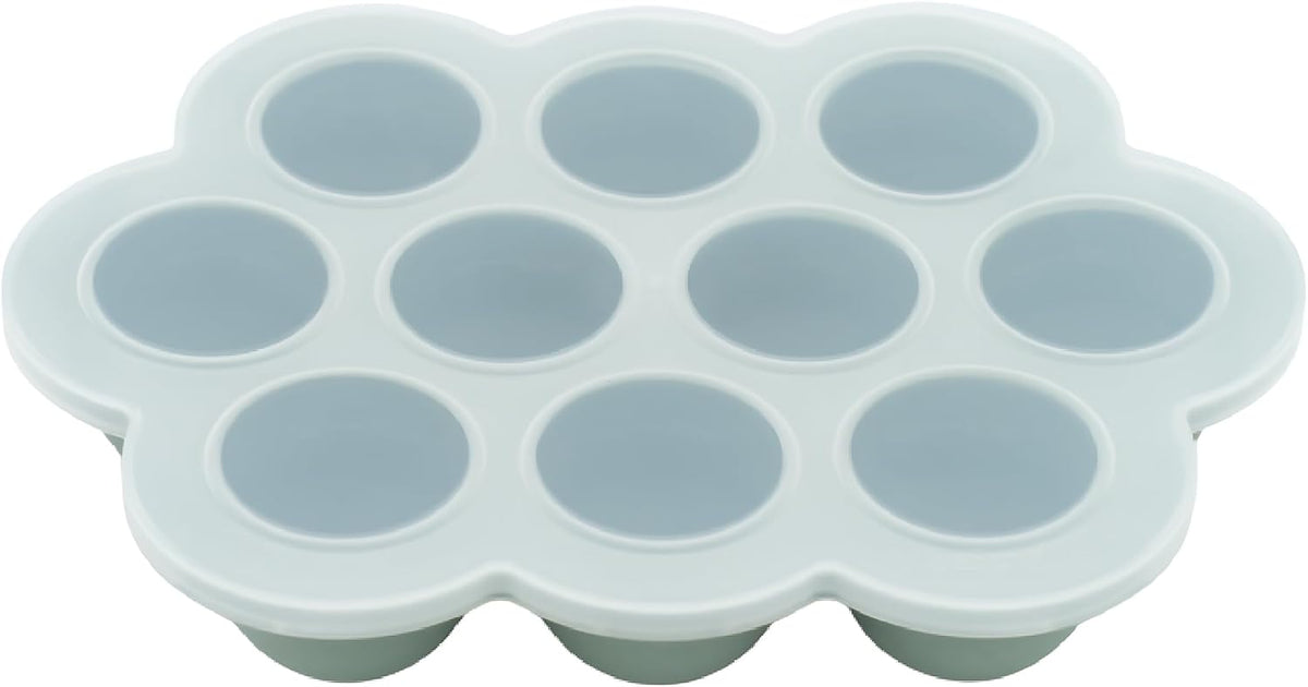 Silicone Baby Food Freezer Trays 3-Pack Bundle - 2 Ten 1.5oz & 1 Six 3oz Portions - Clip-on Lids - Homemade Purée & Breast Milk Storage