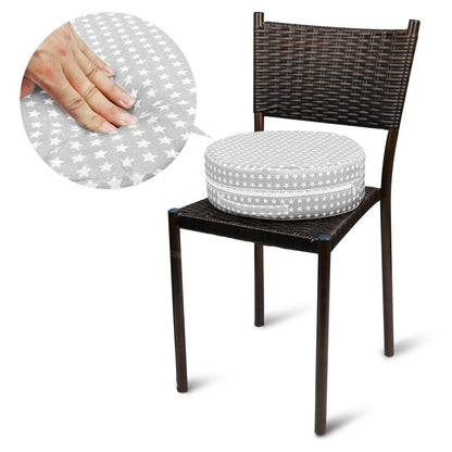 Kids' Anti-Slip Chair Seat Cushion - High Chair Dining Seat Pad Dismountable Round Booster Seat Cushion (Gray)