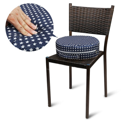 Kids' Anti-Slip Chair Seat Cushion - High Chair Dining Seat Pad Dismountable Round Booster Seat Cushion (Gray)