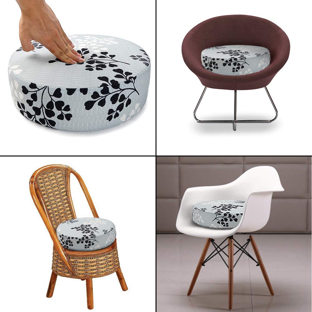 Kids' Anti-Slip Chair Seat Cushion - High Chair Dining Seat Pad Dismountable Round Booster Seat Cushion (Gray)