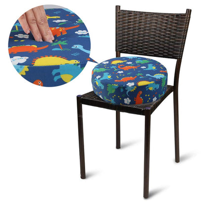 Kids' Anti-Slip Chair Seat Cushion - High Chair Dining Seat Pad Dismountable Round Booster Seat Cushion (Gray)