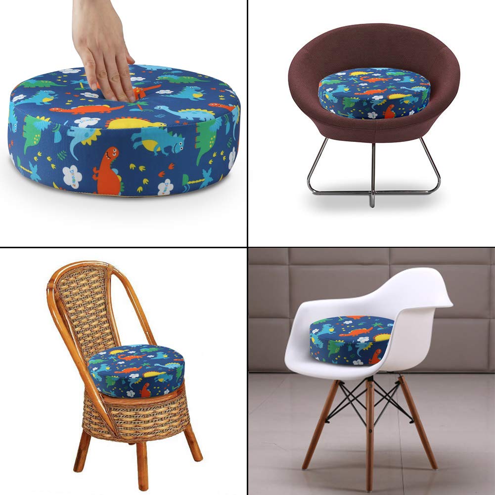 Kids' Anti-Slip Chair Seat Cushion - High Chair Dining Seat Pad Dismountable Round Booster Seat Cushion (Gray)