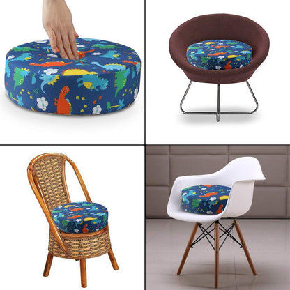 Kids' Anti-Slip Chair Seat Cushion - High Chair Dining Seat Pad Dismountable Round Booster Seat Cushion (Gray)