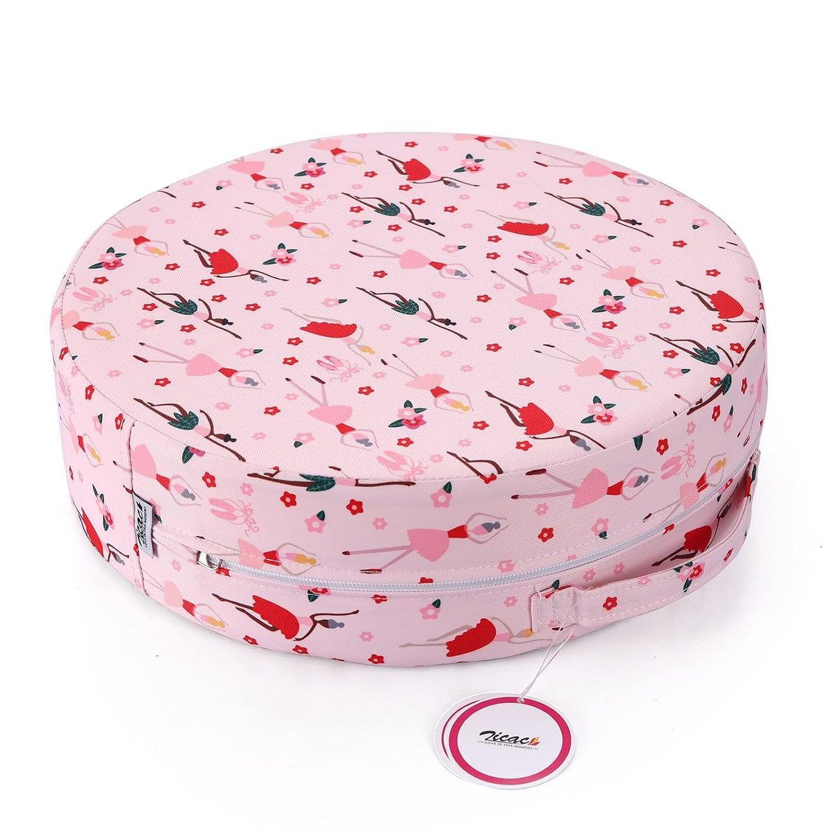 Kids' Anti-Slip Chair Seat Cushion - High Chair Dining Seat Pad Dismountable Round Booster Seat Cushion (Gray)