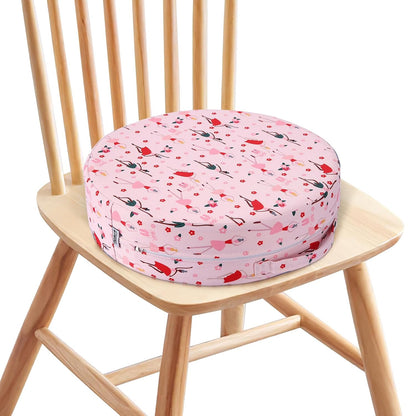 Kids' Anti-Slip Chair Seat Cushion - High Chair Dining Seat Pad Dismountable Round Booster Seat Cushion (Gray)