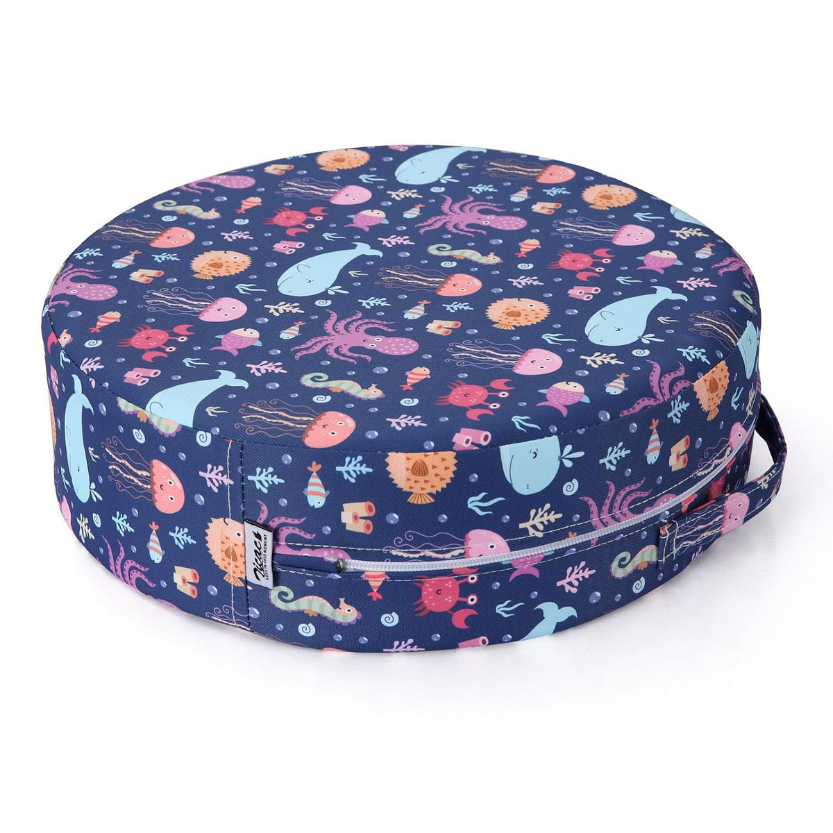 Kids' Anti-Slip Chair Seat Cushion - High Chair Dining Seat Pad Dismountable Round Booster Seat Cushion (Gray)