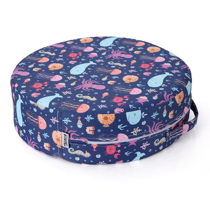 Kids' Anti-Slip Chair Seat Cushion - High Chair Dining Seat Pad Dismountable Round Booster Seat Cushion (Gray)