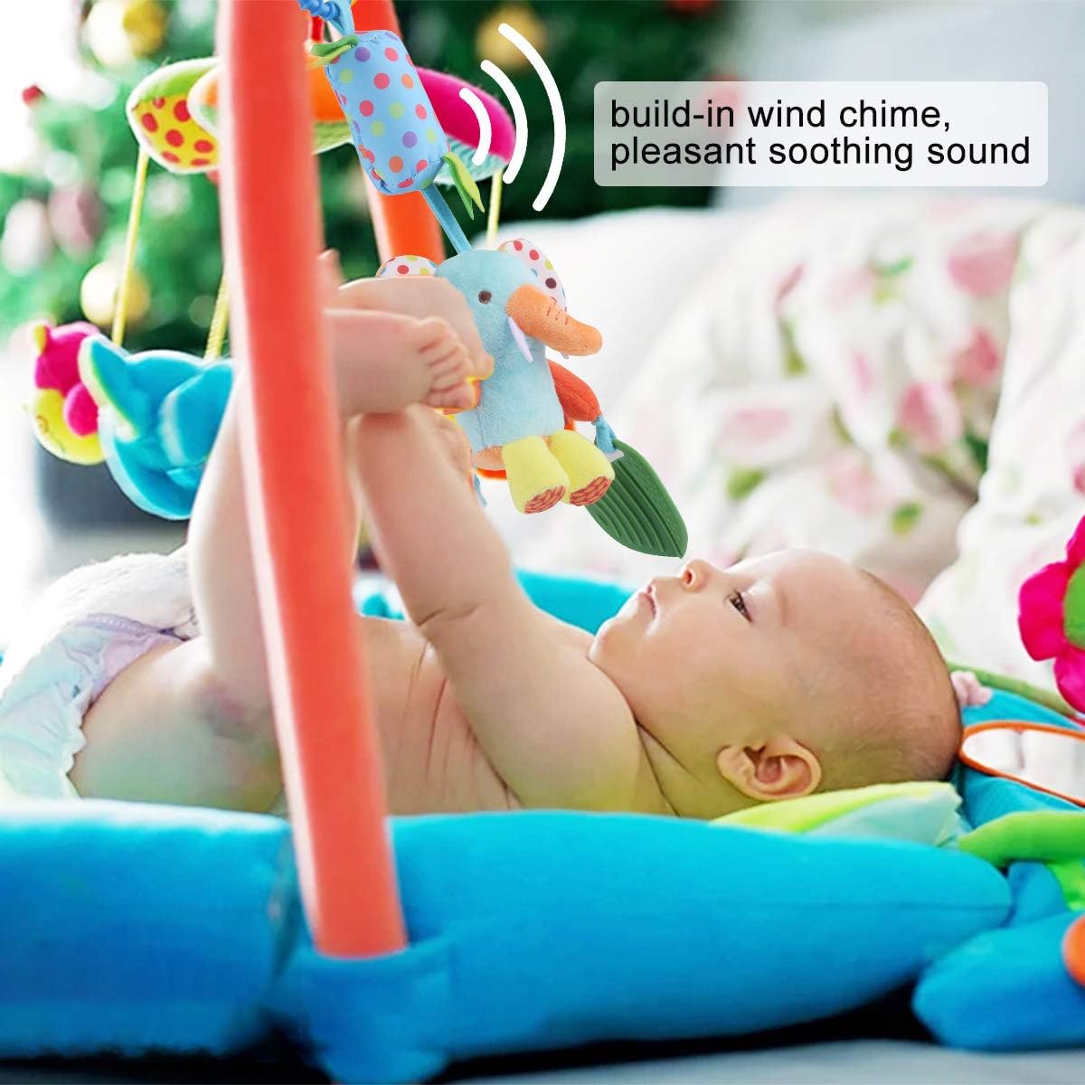 Soft Hanging Toys for 0 3 6 9 12 Months Infant Play Gym Mat