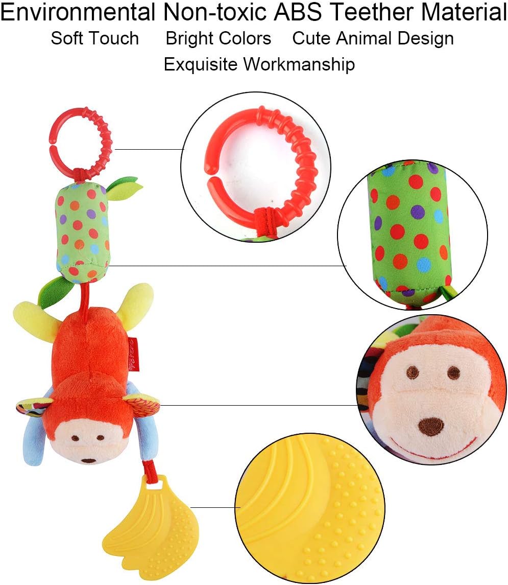Soft Hanging Toys for 0 3 6 9 12 Months Infant Play Gym Mat