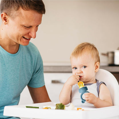 Silicone Freezer Tray Baby Fruit Feeder Food Teething Set Must-Have Pacifiers and Food Storage Containers for Babies 6 Months and Up