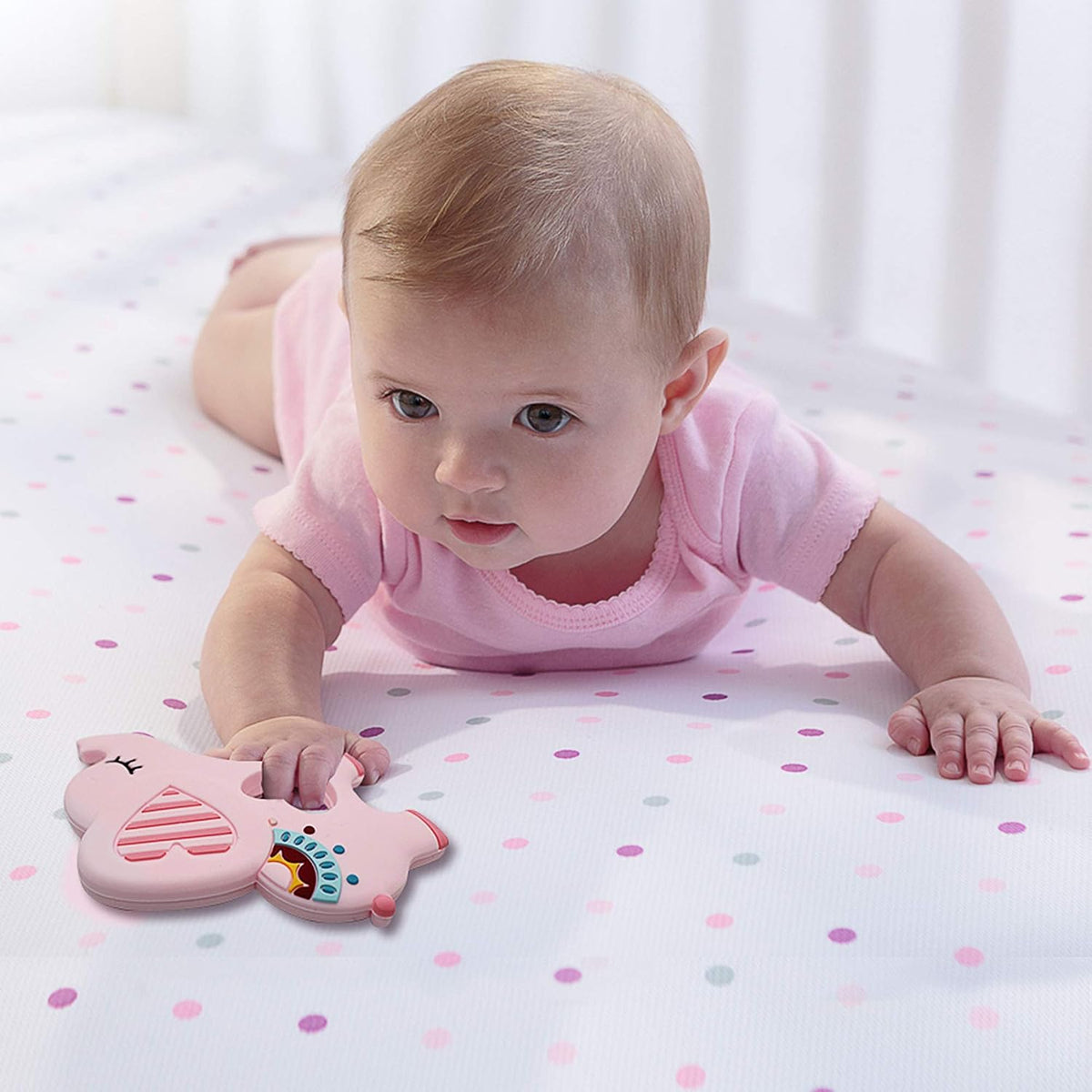 Silicone Freezer Tray Baby Fruit Feeder Food Teething Set Must-Have Pacifiers and Food Storage Containers for Babies 6 Months and Up