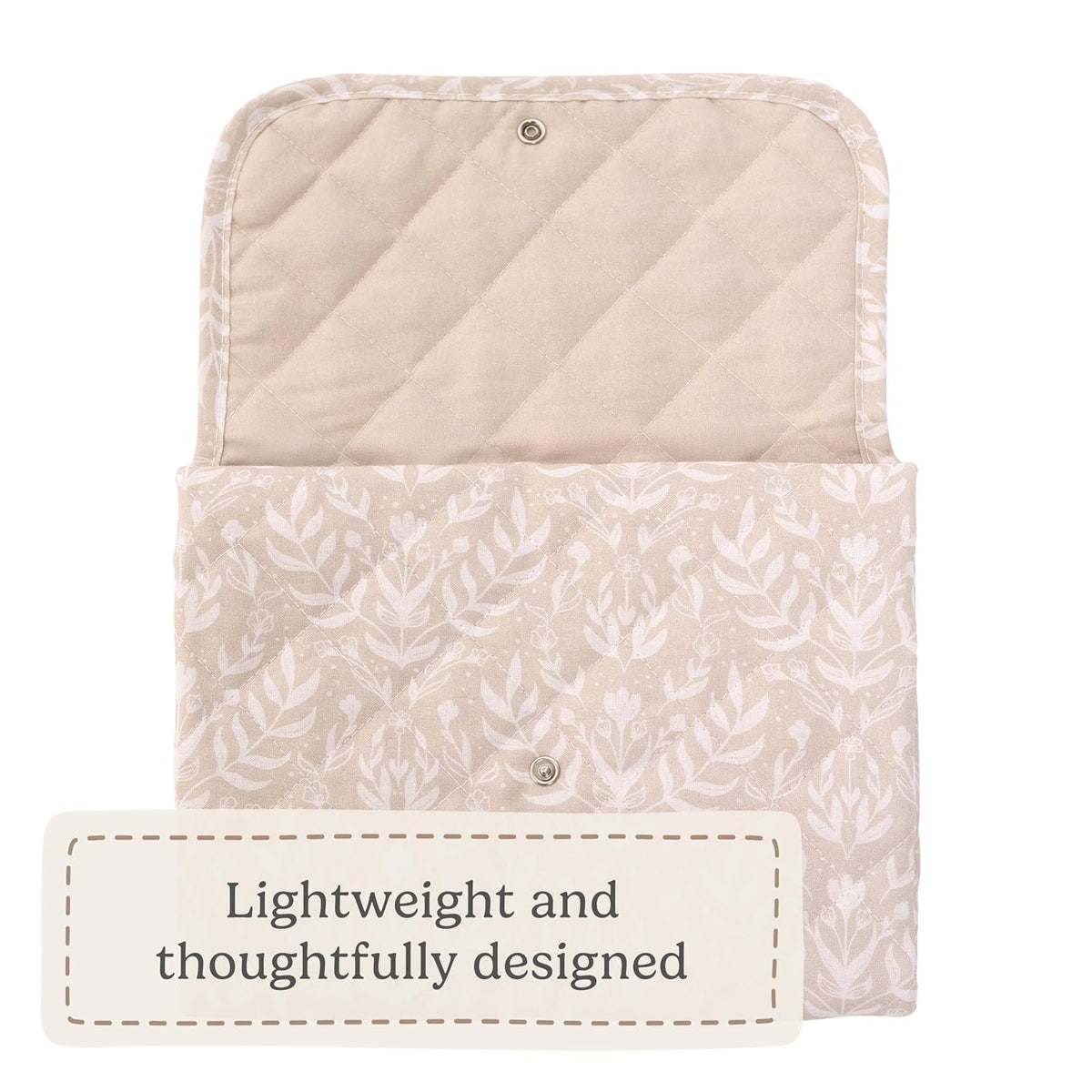 Portable Diaper Changing Pad - Waterproof Travel Baby Changing Mat - Foldable Compact Diaper Change Pad - Lightweight On The Go Change Station for Newborn Infant (Antique Rose)