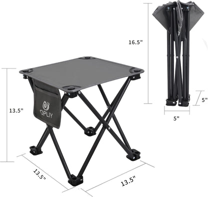 Camping Stool 2 Pack,Portable Folding Stool for Outdoor Gardening and Beach Hiking Fishing,Foot Stool with Carry Bag (Green)