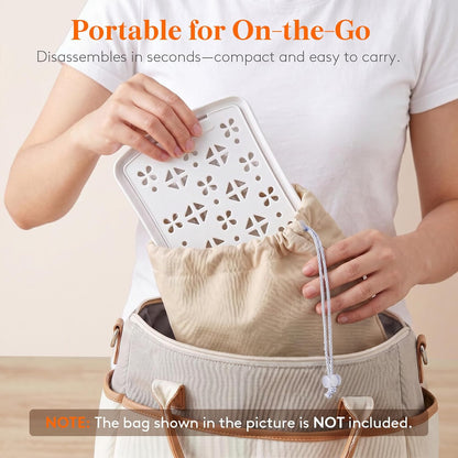 Portable Baby Bottle Drying Rack with Drain Tray, BPA Free