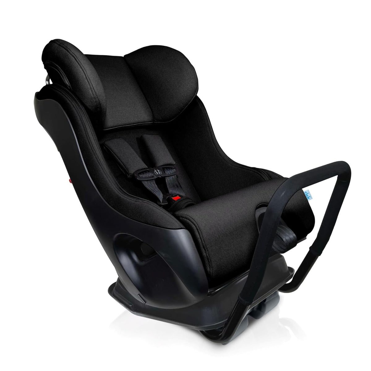 Fllo Convertible Car Seat - Compact Design for 3-Across Seating, Extended Rear-Facing with Anti-Rebound Bar and Flame Retardant-Free (Railroad Ziip)