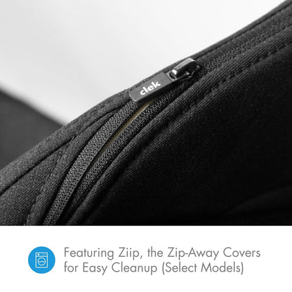 Fllo Convertible Car Seat - Compact Design for 3-Across Seating, Extended Rear-Facing with Anti-Rebound Bar and Flame Retardant-Free (Railroad Ziip)