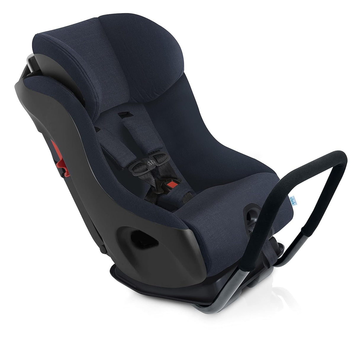 Fllo Convertible Car Seat - Compact Design for 3-Across Seating, Extended Rear-Facing with Anti-Rebound Bar and Flame Retardant-Free (Railroad Ziip)