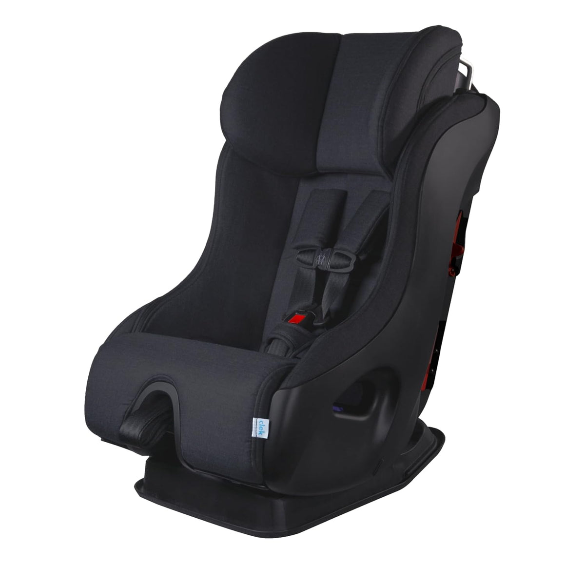 Fllo Convertible Car Seat - Compact Design for 3-Across Seating, Extended Rear-Facing with Anti-Rebound Bar and Flame Retardant-Free (Railroad Ziip)