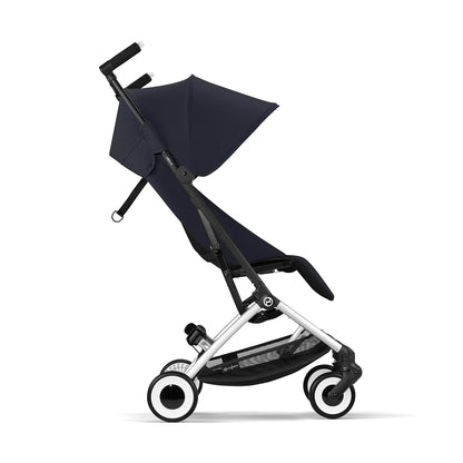 Libelle 2 Travel Baby Stroller - Lightweight Carry-On Travel Stroller for Airplane with One-Hand Recline, Compatible with Car Seats, Magic Black