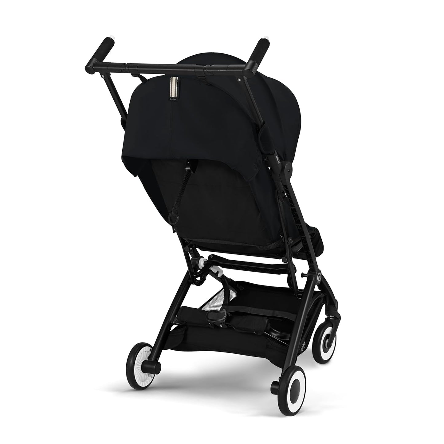 Libelle 2 Travel Baby Stroller - Lightweight Carry-On Travel Stroller for Airplane with One-Hand Recline, Compatible with Car Seats, Magic Black