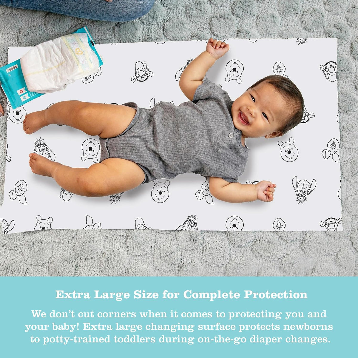 J.L. Childress Disney Baby Disposable Changing Pads 24 Pack - Mickey