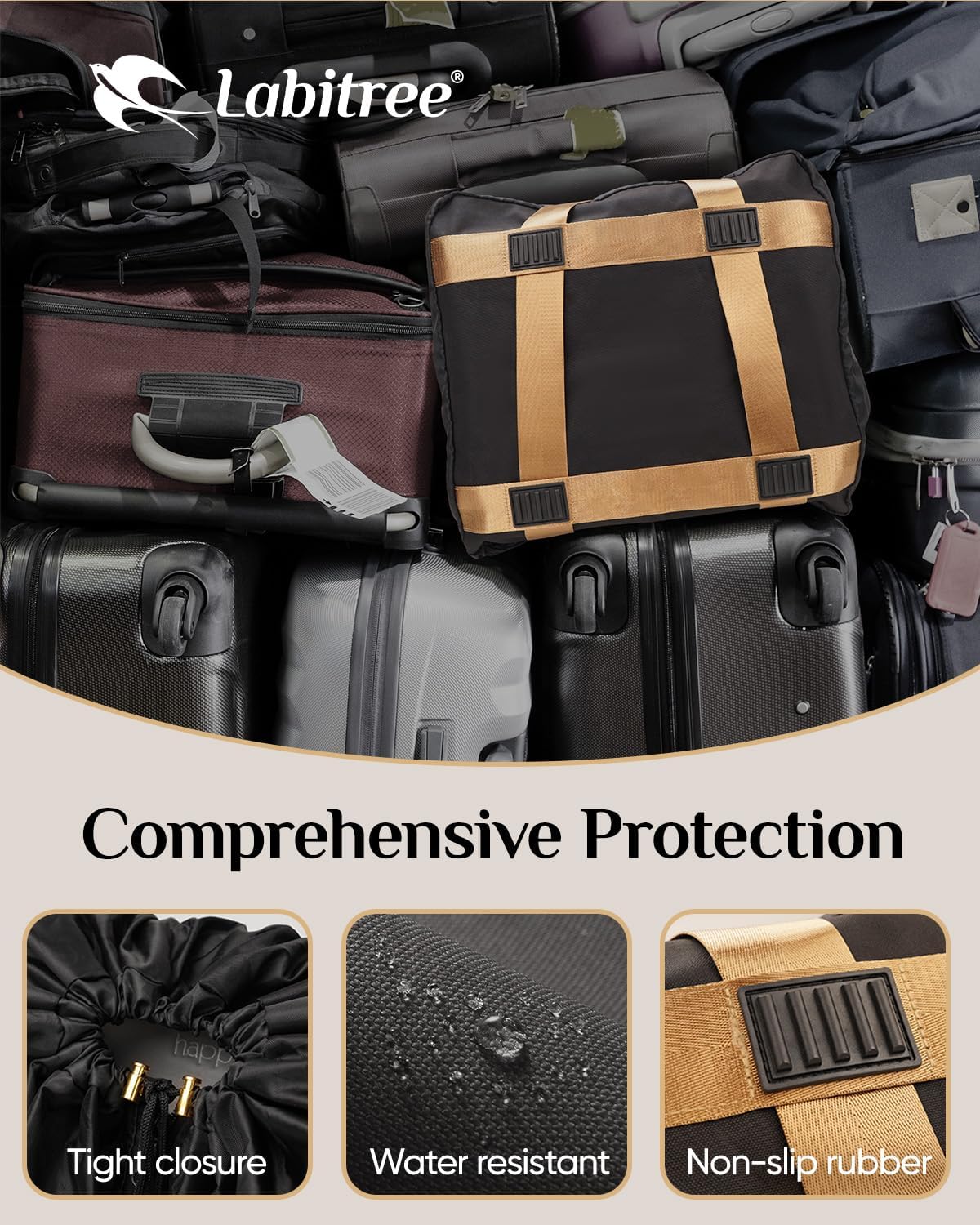 Carseat Travel Bag for Airplane, Comfortable Car Seat Cover for Airplane Travel, 100% Breakproof Gate Check Storage Bags for Carseats