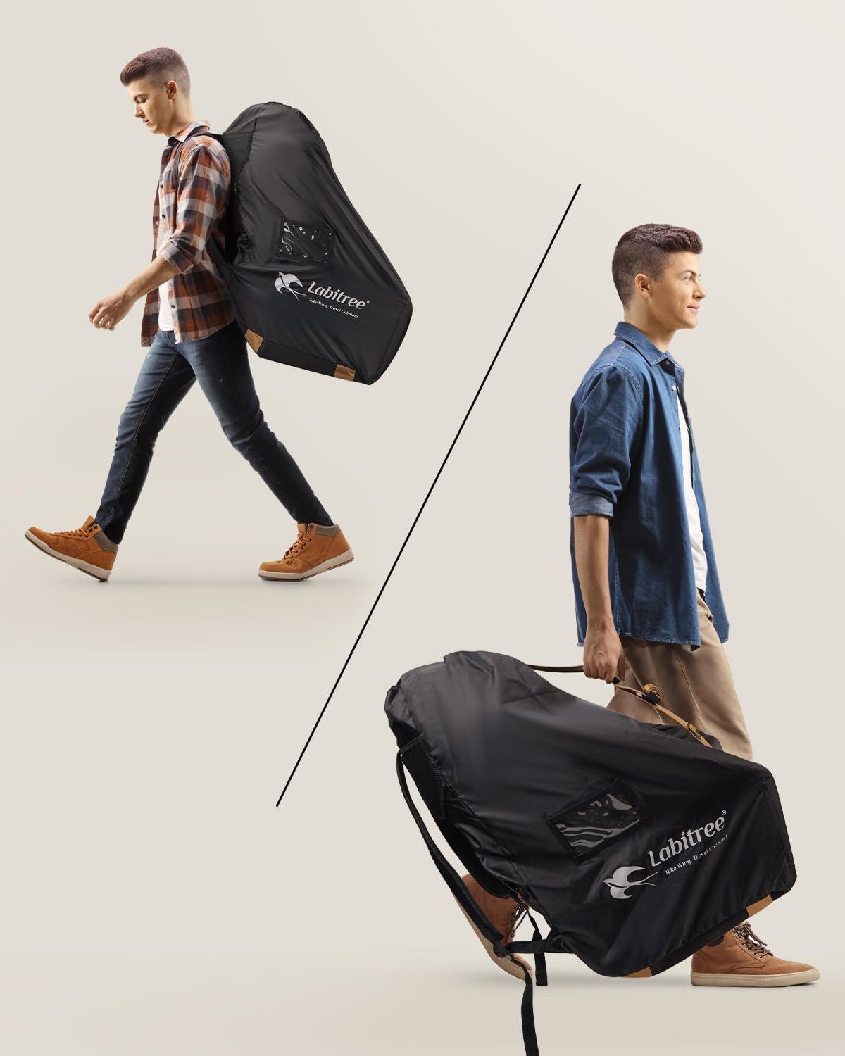 Carseat Travel Bag for Airplane, Comfortable Car Seat Cover for Airplane Travel, 100% Breakproof Gate Check Storage Bags for Carseats