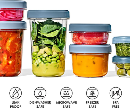 Good Grips Twist & Stack Food Storage Container - 20 oz - 2 Pack
