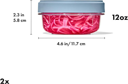 Good Grips Twist & Stack Food Storage Container - 20 oz - 2 Pack