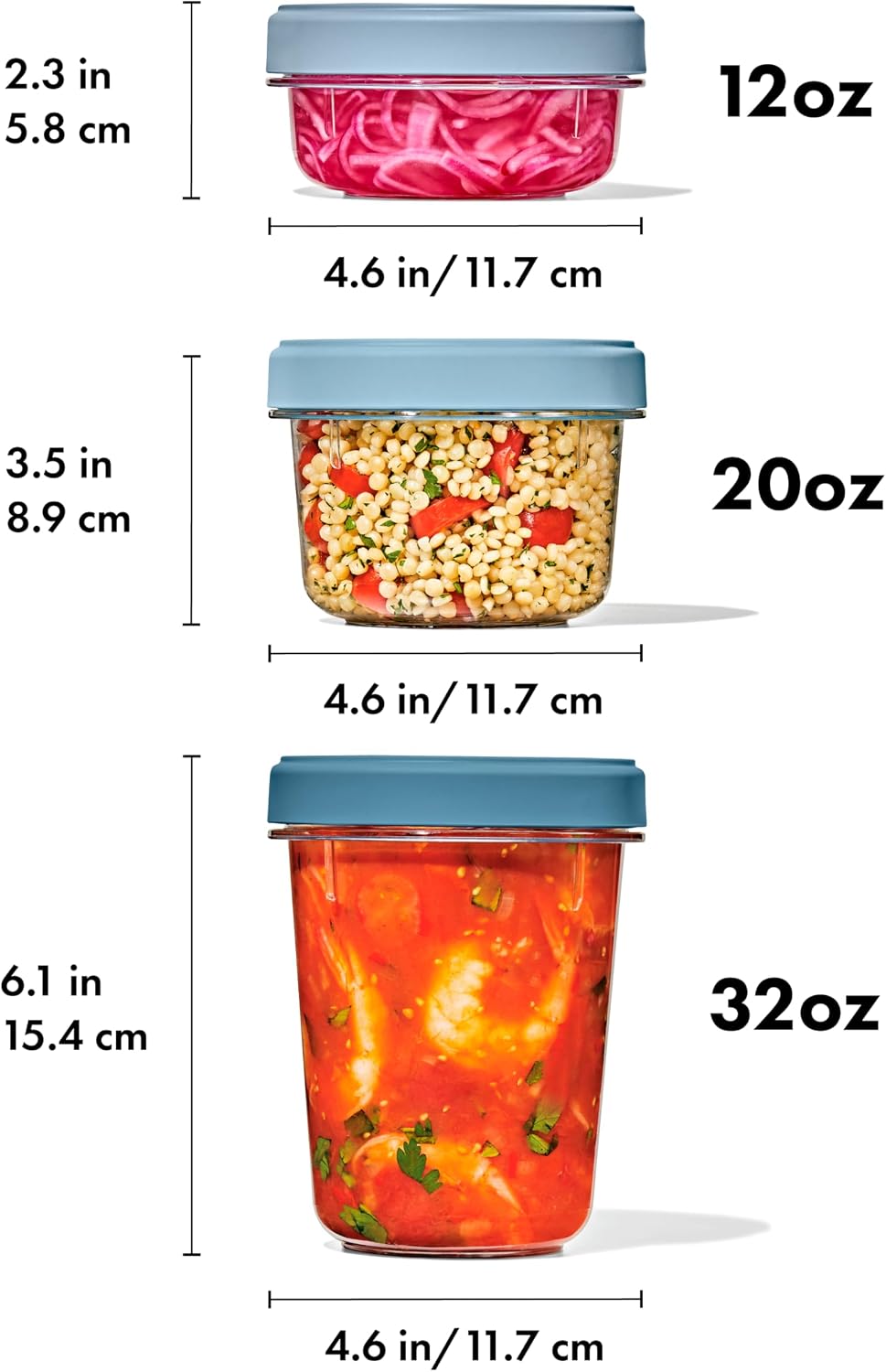 Good Grips Twist & Stack Food Storage Container - 20 oz - 2 Pack