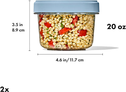 Good Grips Twist & Stack Food Storage Container - 20 oz - 2 Pack