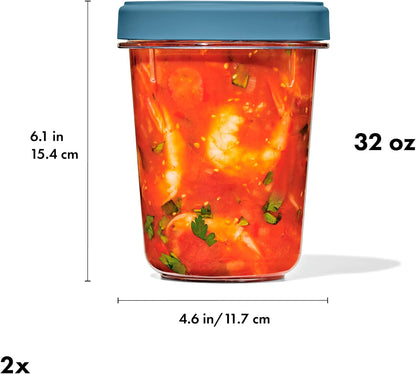 Good Grips Twist & Stack Food Storage Container - 20 oz - 2 Pack