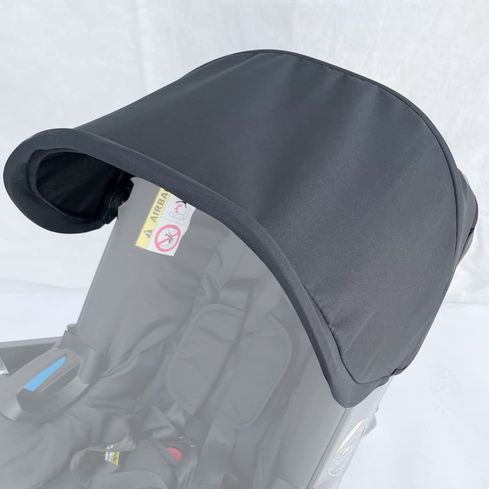 Stroller Replacement Accessories Canopy, Protection Shield, Textile Sun Shade Compatible with Doona Car Seat & Stroller (Black)