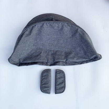 Stroller Replacement Accessories Canopy, Protection Shield, Textile Sun Shade Compatible with Doona Car Seat & Stroller (Black)