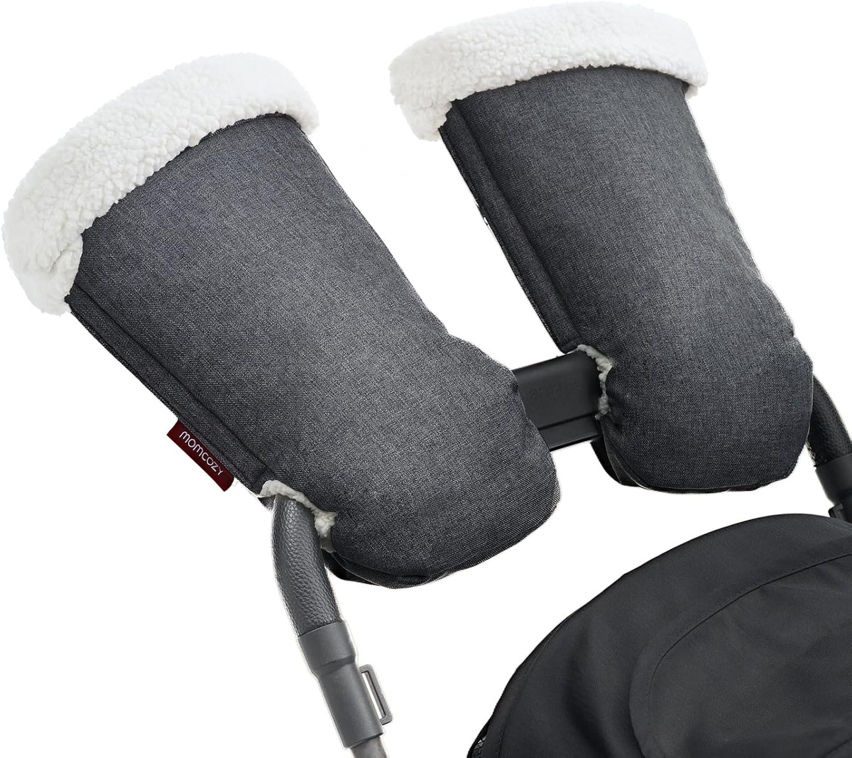 Universal Stroller Gloves, Plush Weatherproof Winter Handmuffs