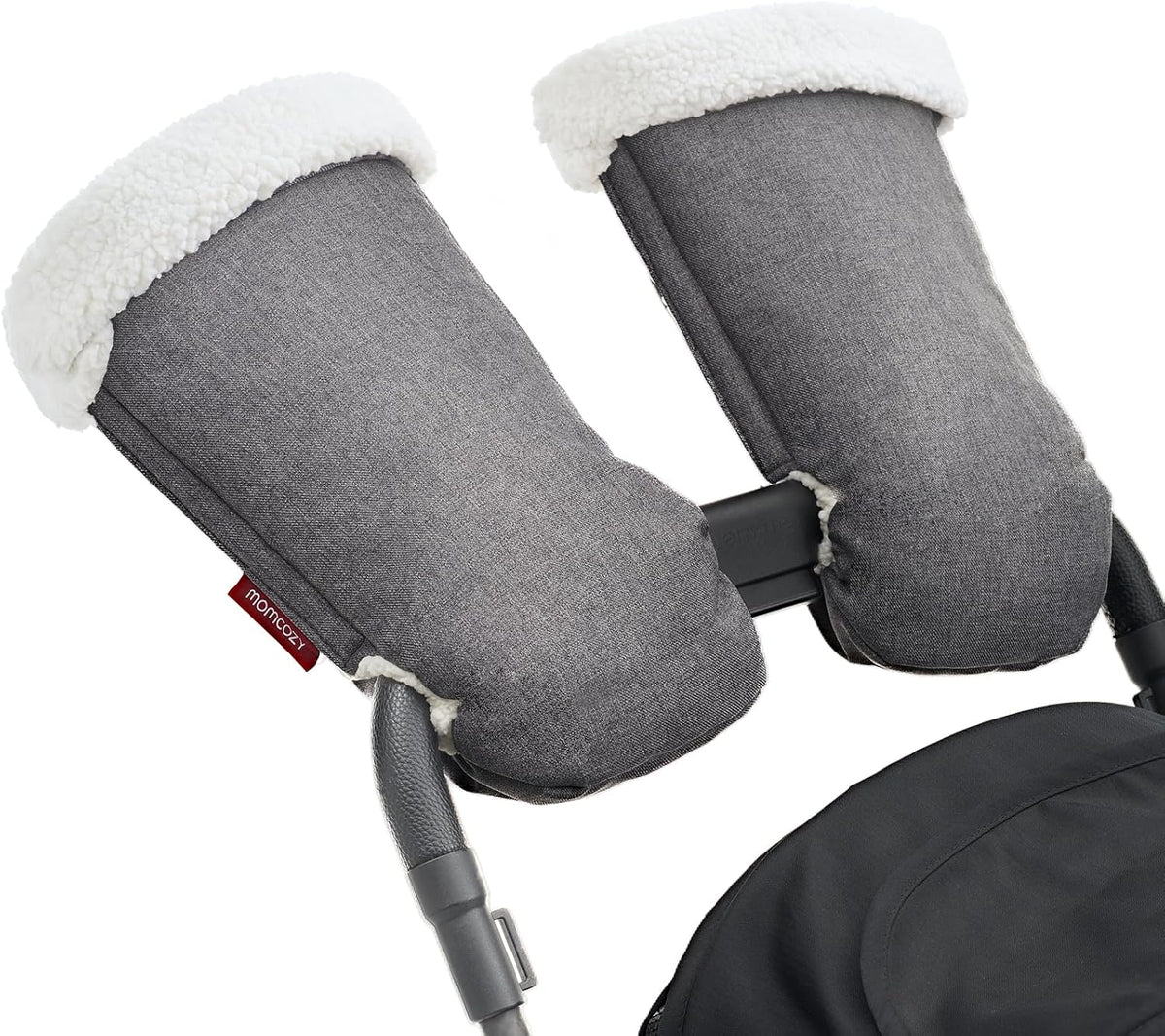 Universal Stroller Gloves, Plush Weatherproof Winter Handmuffs