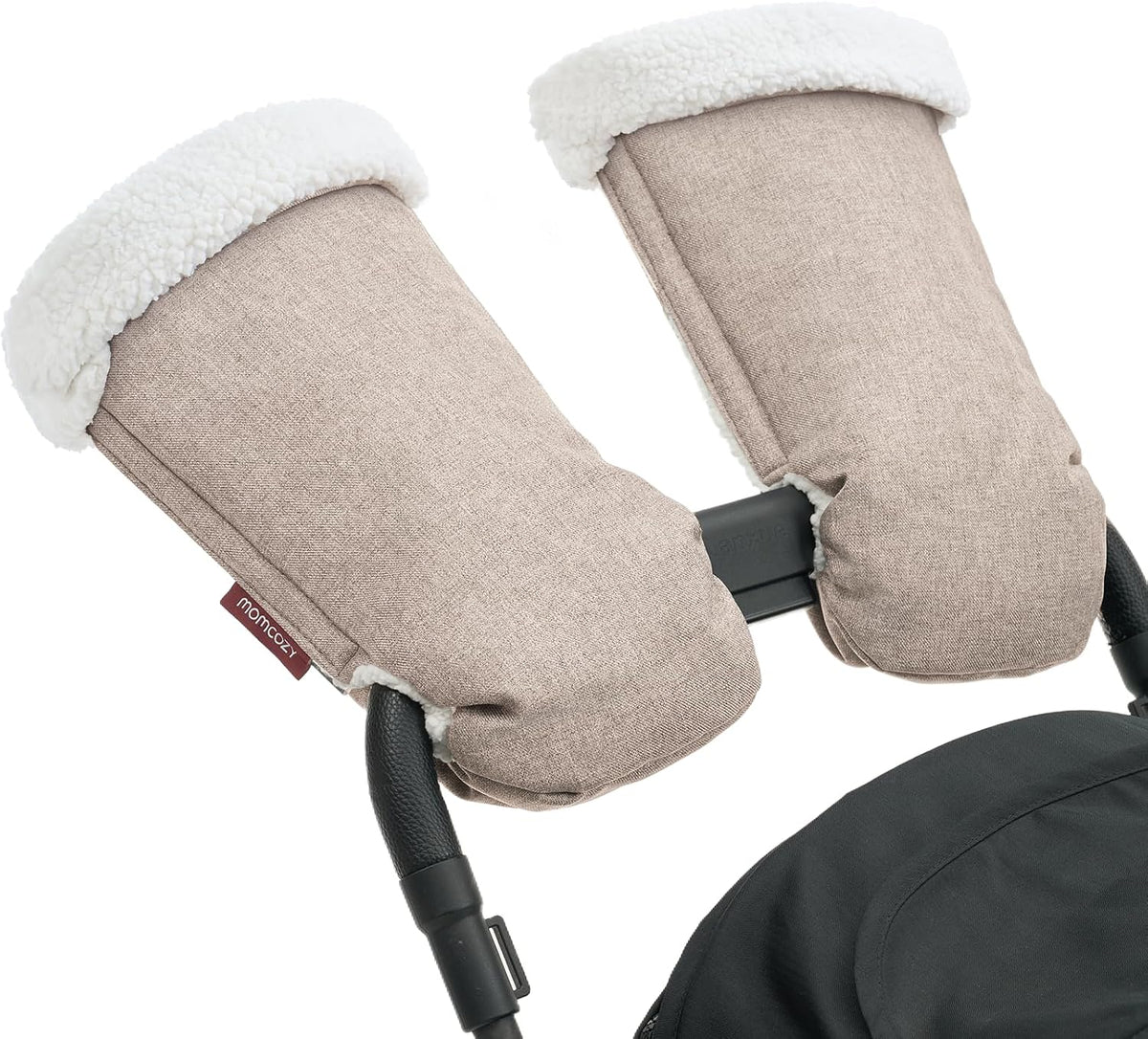 Universal Stroller Gloves, Plush Weatherproof Winter Handmuffs