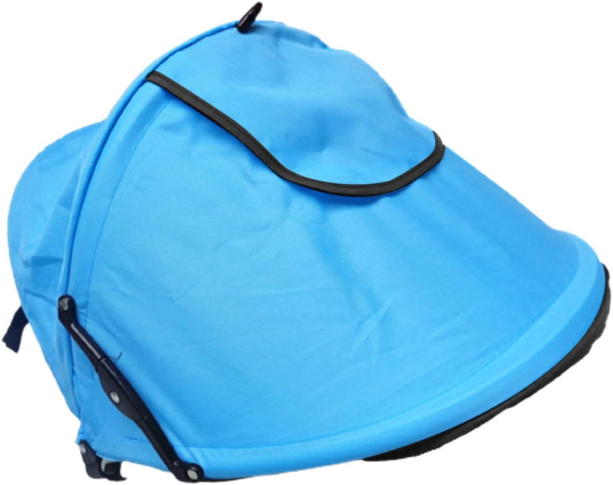 Universal Stroller Sun Shade Canopy Replacement - Adjustable UPF50+ Umbrella for Stroller with Mesh Window & Pocket - Clip On Stroller Shade Extender for Pram Pushchair Buggy