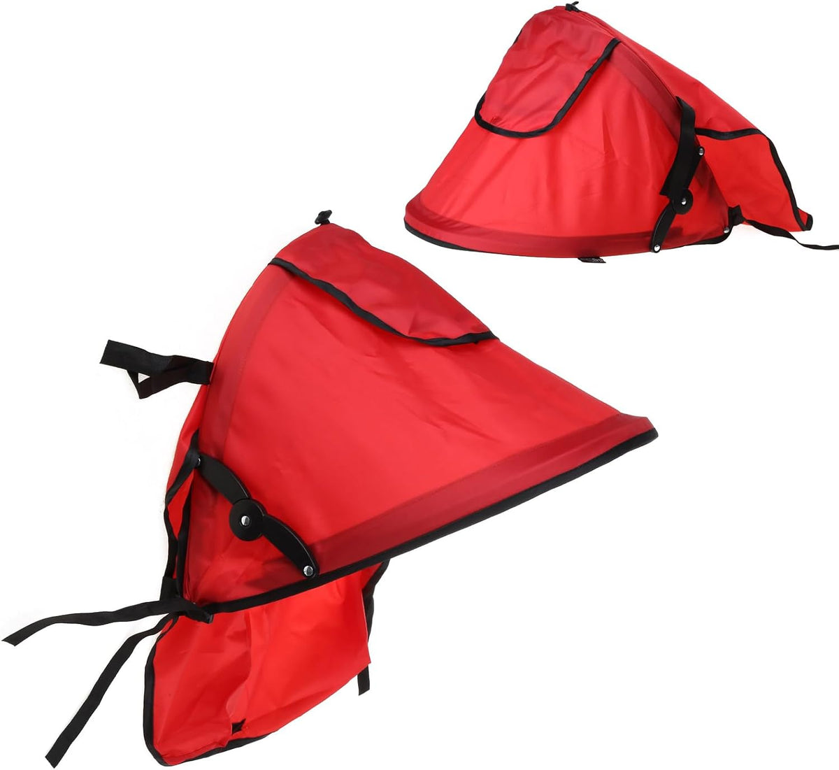 Universal Stroller Sun Shade Canopy Replacement - Adjustable UPF50+ Umbrella for Stroller with Mesh Window & Pocket - Clip On Stroller Shade Extender for Pram Pushchair Buggy