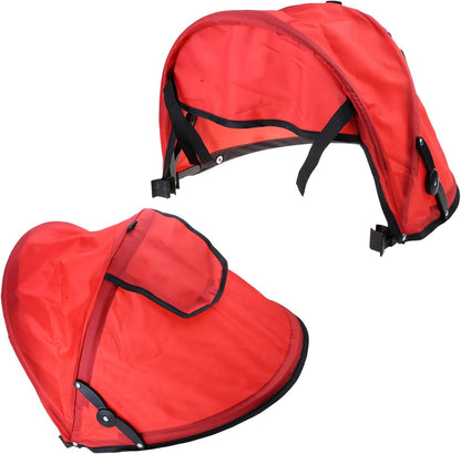 Universal Stroller Sun Shade Canopy Replacement - Adjustable UPF50+ Umbrella for Stroller with Mesh Window & Pocket - Clip On Stroller Shade Extender for Pram Pushchair Buggy