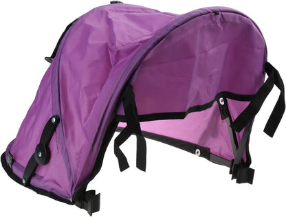 Universal Stroller Sun Shade Canopy Replacement - Adjustable UPF50+ Umbrella for Stroller with Mesh Window & Pocket - Clip On Stroller Shade Extender for Pram Pushchair Buggy