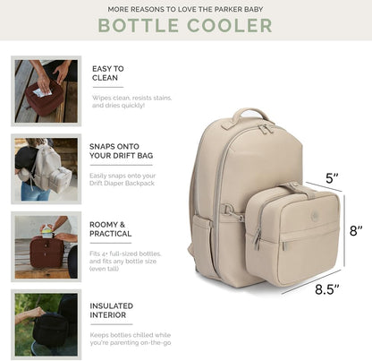 . Drift Neoprene Bottle Cooler, Insulated Travel Bag - Llama