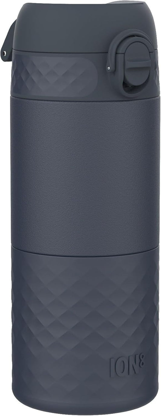 Insulated Travel Mug, 360 ml/12 oz, Leak Proof, Triple Lock Secure, Spill-Free in Transit, Hygienic Cover, Easy-to-Clean, Perfect On-The-Go, Cream, Stainless Steel