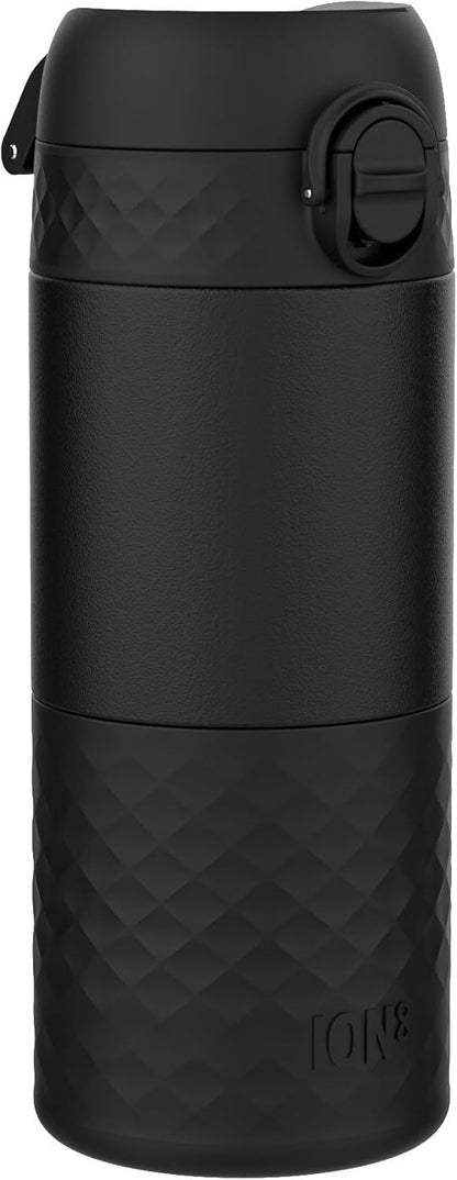 Insulated Travel Mug, 360 ml/12 oz, Leak Proof, Triple Lock Secure, Spill-Free in Transit, Hygienic Cover, Easy-to-Clean, Perfect On-The-Go, Cream, Stainless Steel