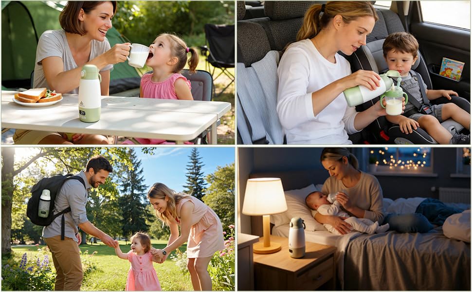Portable Bottle Warmer for Travel,Fast Heating & Milk Warmer On The Go